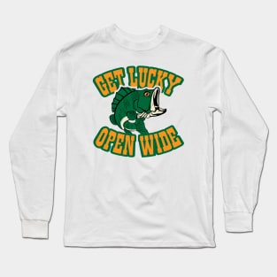 Get Lucky Open Wide Fishing Long Sleeve T-Shirt